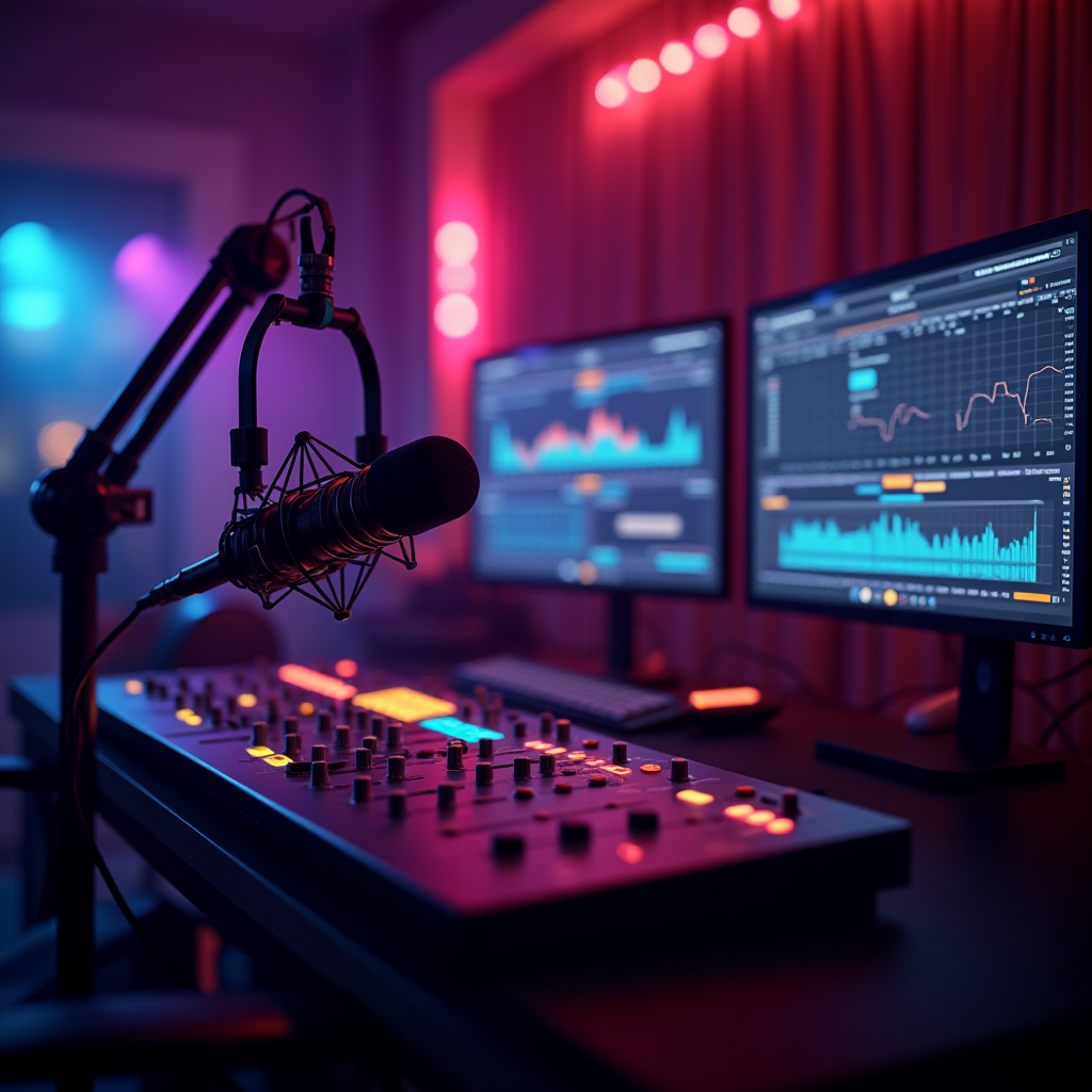 Professional radio control room